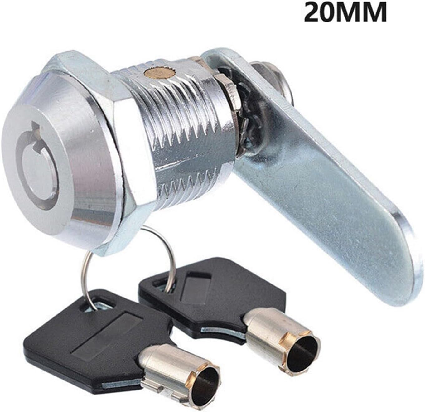 16/20/25/30mm Drawer Cabinet Locks 2 Keys Lock Furniture Hardwares Door for Letter Box 1Pcs(20mm)