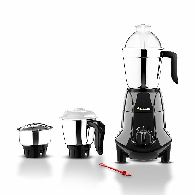 Butterfly Jet Elite 750-Watt Mixer Grinder with 3 Jars (Grey)