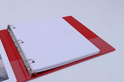 Miniatura 6 de Carpeta de 3 anillos de 1 pulgada (paquete de 6 unidades), carpetas básicas resistentes de 1 pulgada, carpetas clásicas de alta calidad a granel con