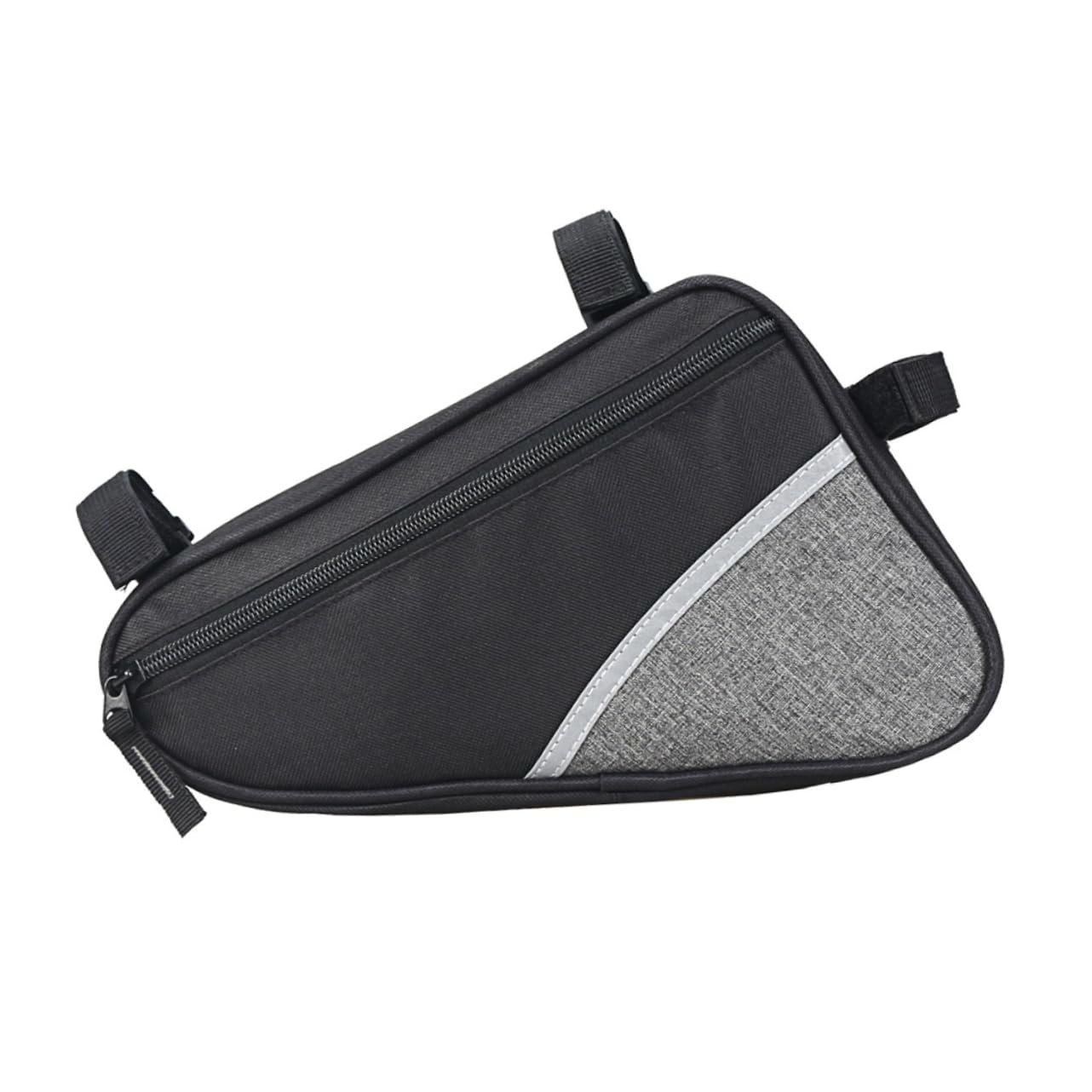 ifundom Bike Triangle Bag Front Frame Pouch for Mountain and Road Bikes Durable Grey Design for Outdoor Cycling Gear and Tool Storage