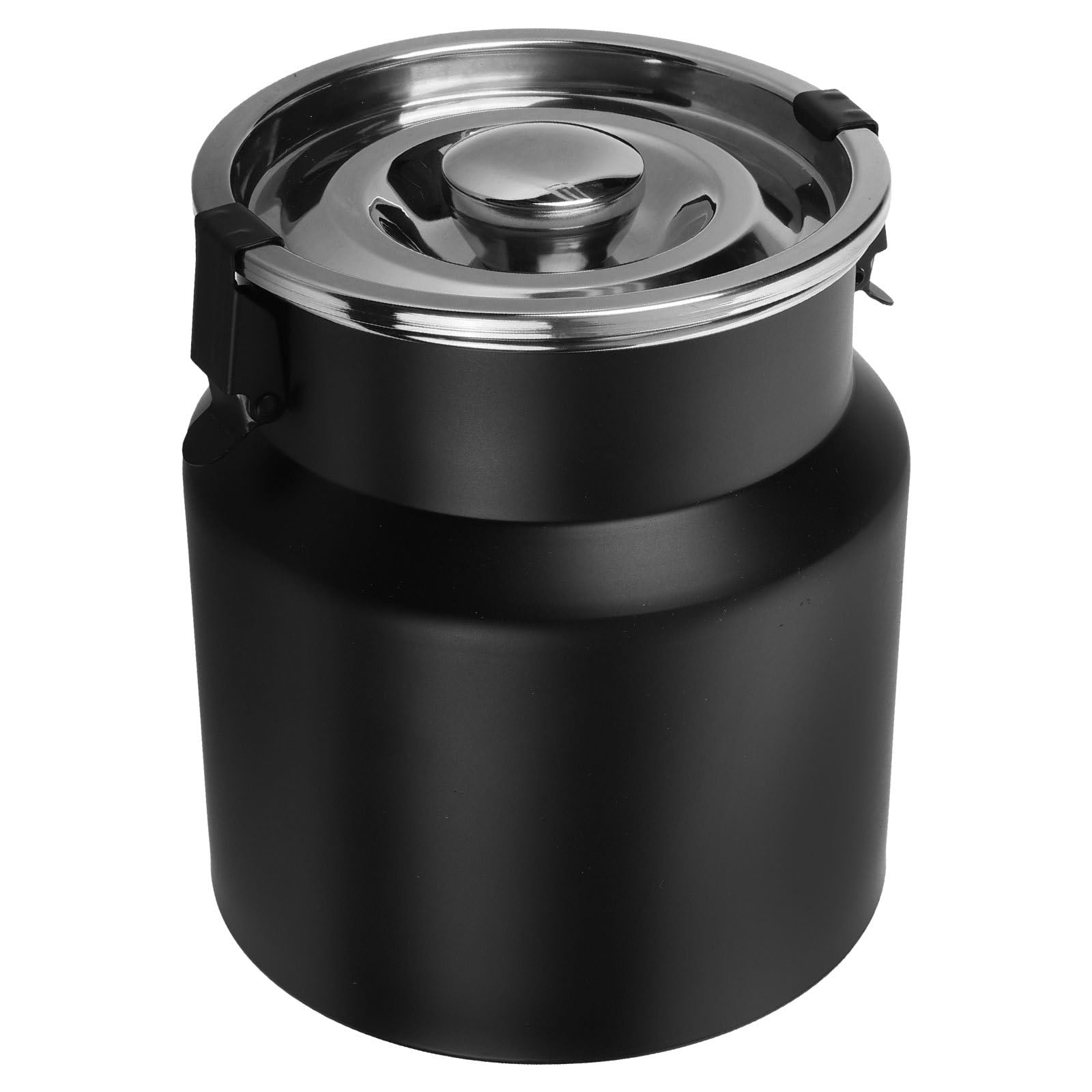 DOITOOL Edelstahl Aufbewahrungsmilchdose 2,5l mit Deckel Robuster und Sicherer Milchbehälter im Rustikalen Landhausstil für Camping und Zuhause