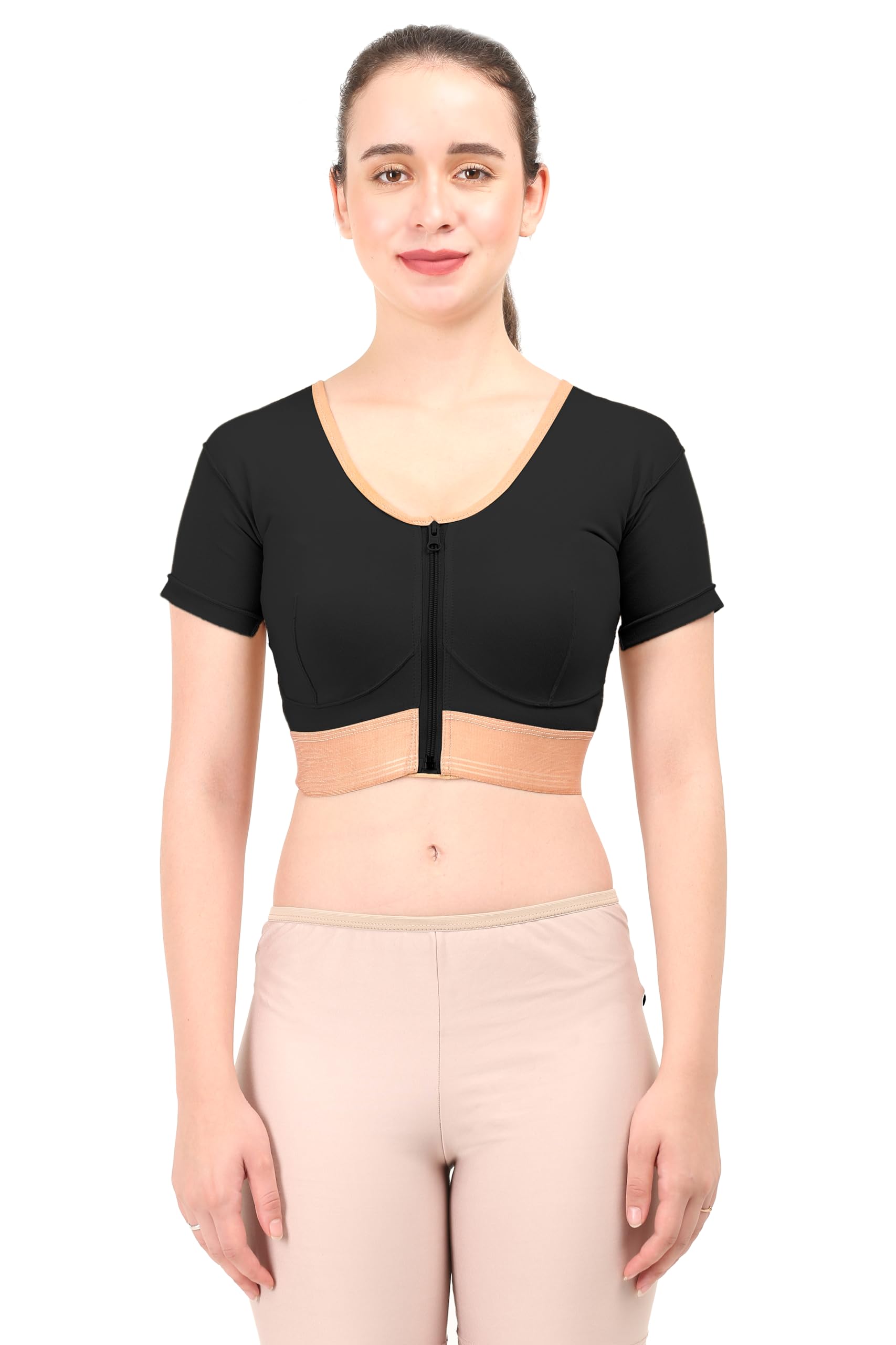 Post Surgical Medical Compression Bra || Moderate Compression || Cotton Fabric || Sports Bra || Breast Augmentation Bra || Surgical Recovery Supporter || Axillary Support-image-24