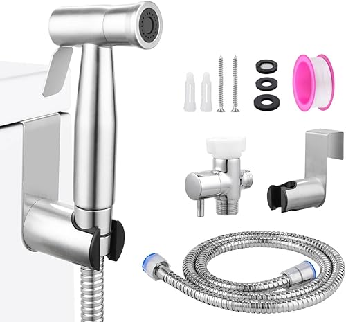 YA MI Aerosol multifuncional de mano para inodoro, rociador de ducha musulmán, adecuado para lavado de mujeres, baño de bebé, spray de limpieza de