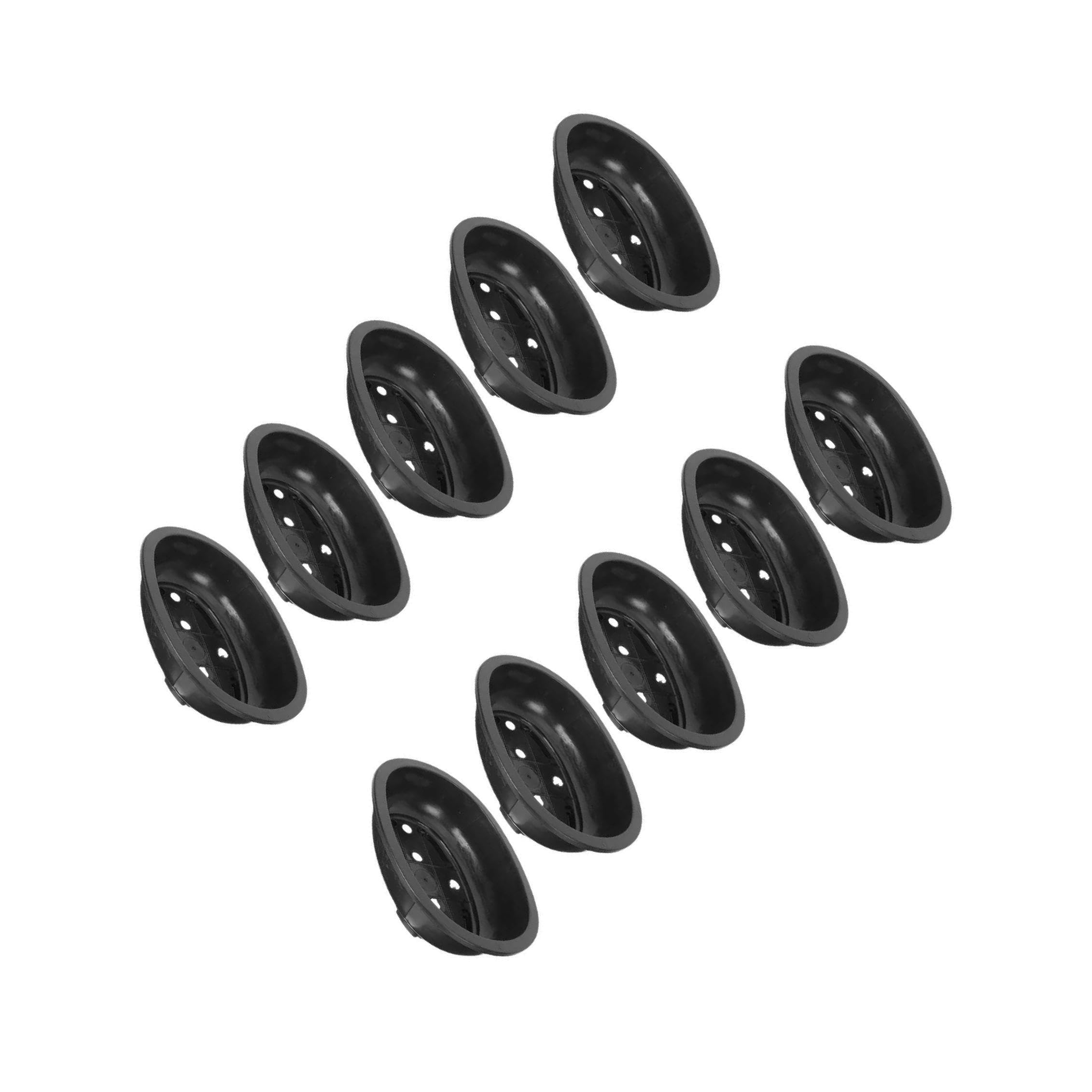 ALCXAZS Bonsai Training Pots Compact Oval Flower Pot With Drainage Holes Homes Gardens Lightweight And Attractive Bonsai Training Pots Oval Planter Pot, Black, 340x270x85mm