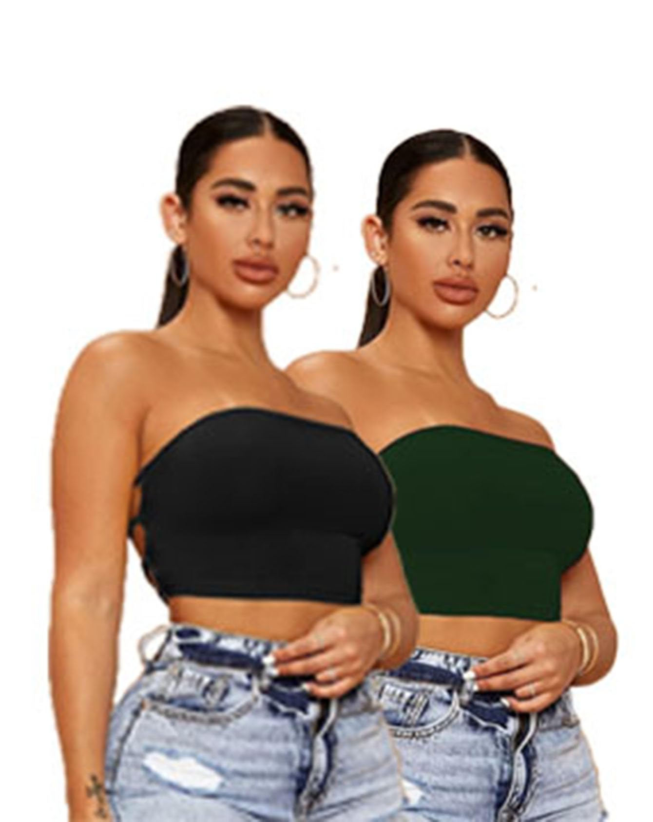 TRAQUILA Backless Crop Tops for Womens-image-17