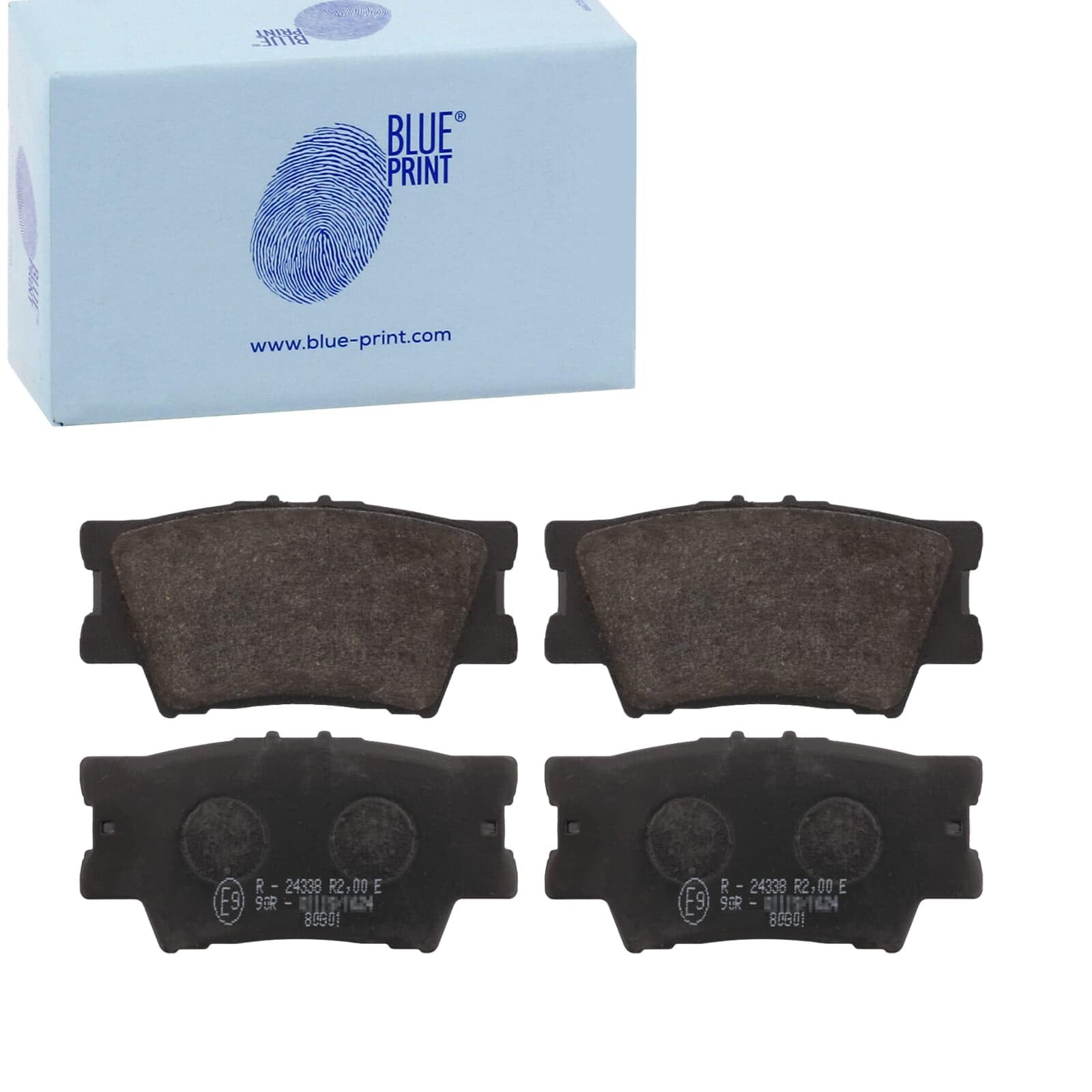 Brake Pads Set fits TOYOTA RAV4 2.0 Rear 2006 on Blue Print 04466YZZE8 Quality