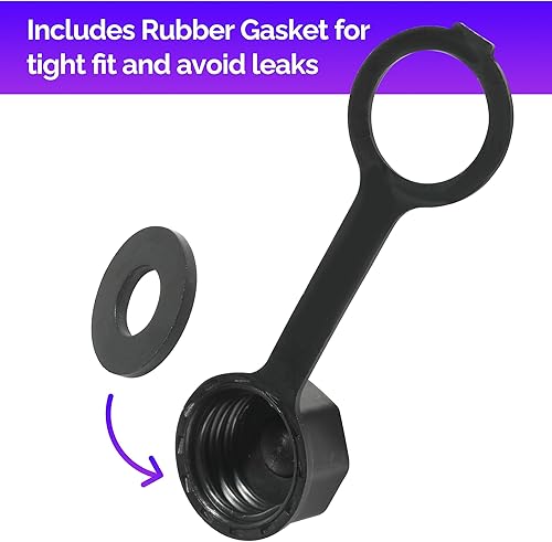 Miniatura 3 de RACOONA 2 tapas para latas de gasolina, tapas de ventilación de latas de gas, accesorios de automóvil, repuesto de tapa de lata de gasolina, tapa de