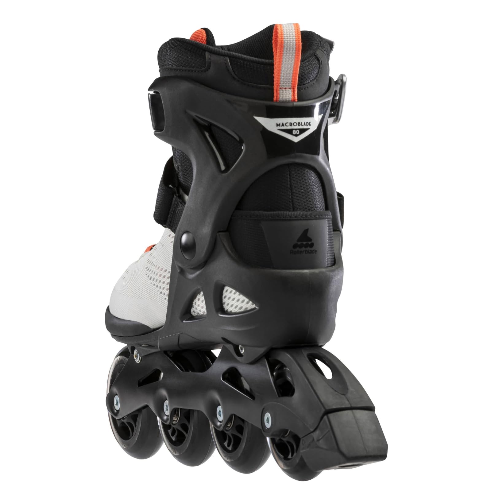 Rollerblade MACROBLADE 80 W Pattini in Linea, Pattini in Linea Freestyle e Urban da Donna con Chiusura con Fibbia, Grigio/Corallo