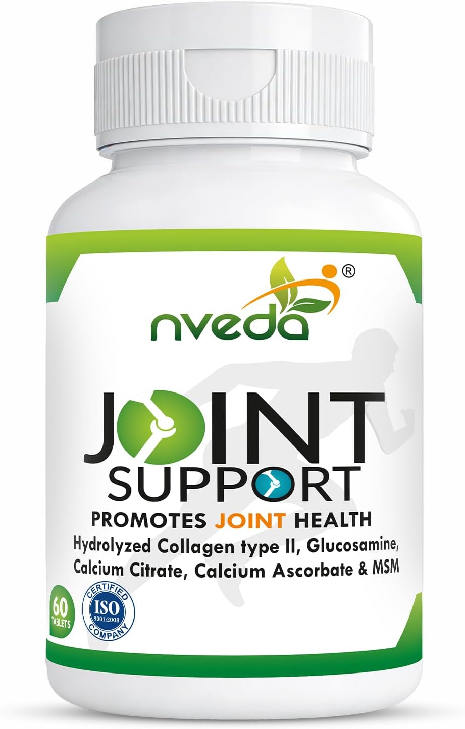 Joint Support Tablets for Men & Women | Collagen Type 2, Glucosamine, MSM & Calcium | Joint Pain Relief, Cartilage Support, Joint Mobility & Arthritis Support Supplement | 60 Tablets