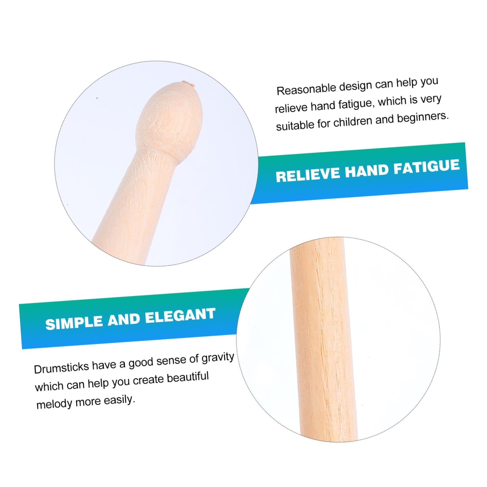 TOYANDONA 20stücke Holz Drumsticks Aus Ahorn Professionelle Schlagzeugstöcke Für Anfänger Und Fortgeschrittene Für Bühnenauftritte Und Musikliebhaber
