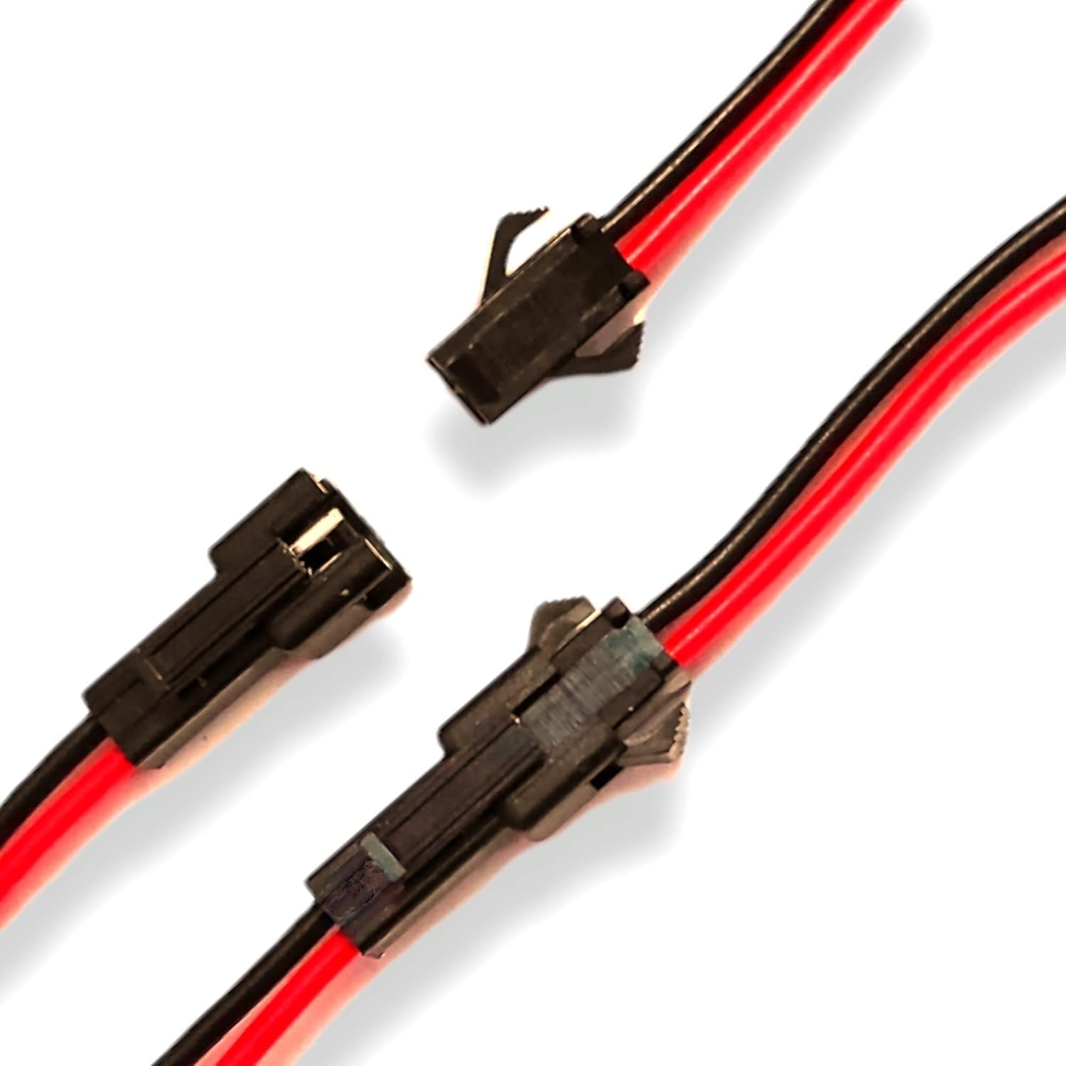 22 AWG JST SM 2 Pin Male and Female Connector Adapter with 115mm Electrical Cable Wire for LED Light,5 Pairs, Multicolour-picture-12