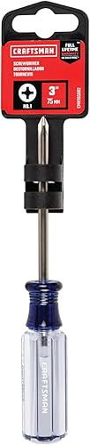 Miniatura 3 de CRAFTSMAN Destornillador Phillips #1 x 3 pulgadas, mango de acetato (CMHT65002)