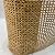 14" Width Natural Brown Dark Rattan Cane Webbing Roll 3.3 FEET Pre-Woven Hexagon Open Mesh Cane Webbing Sheet for Furniture Chair Table Ceiling Background Door