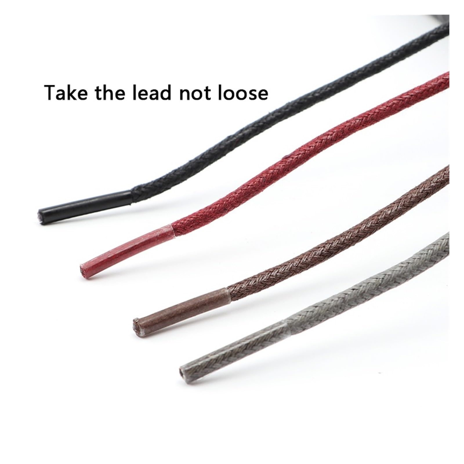 Cordones de Zapatos 1 par de Cordones de Cuero encerados de algodón for Zapatos, Cordones Redondos for Botas, Cordones de 60/80/100/120/140 cm(Purple Red,140cm)