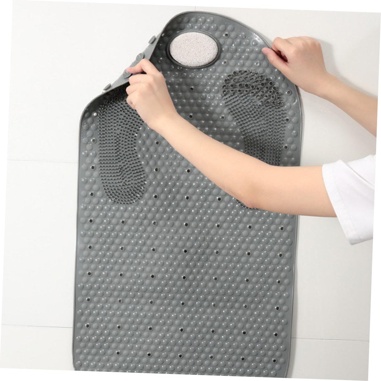 Cabilock Alfombra De Masaje Alfombra Antideslizante Alfombra De Ducha De Goma Alfombra De Baño Estera De La Bañera del Depurador De Pies Alfombras Lavable Masajeador De Polivinilo