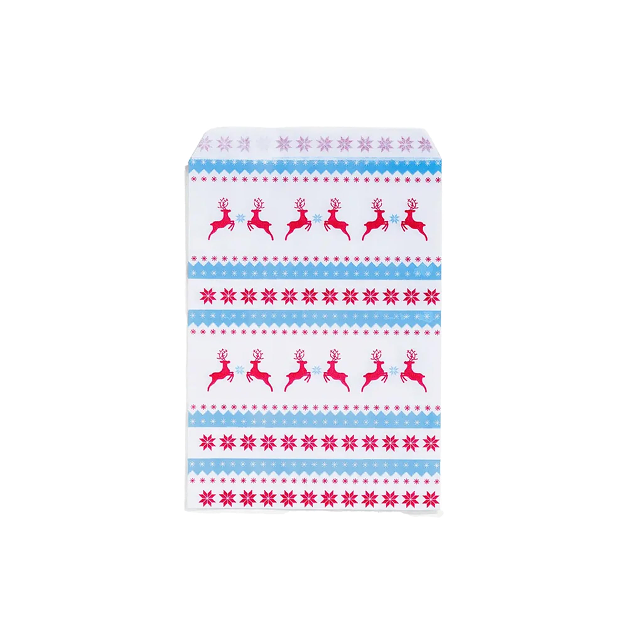 Christmas Paper Bags Enchanted Forest Shop Counter Gift Candy Bags Favours Festive party (Jolly Reindeer, 300 Bags 5x7)