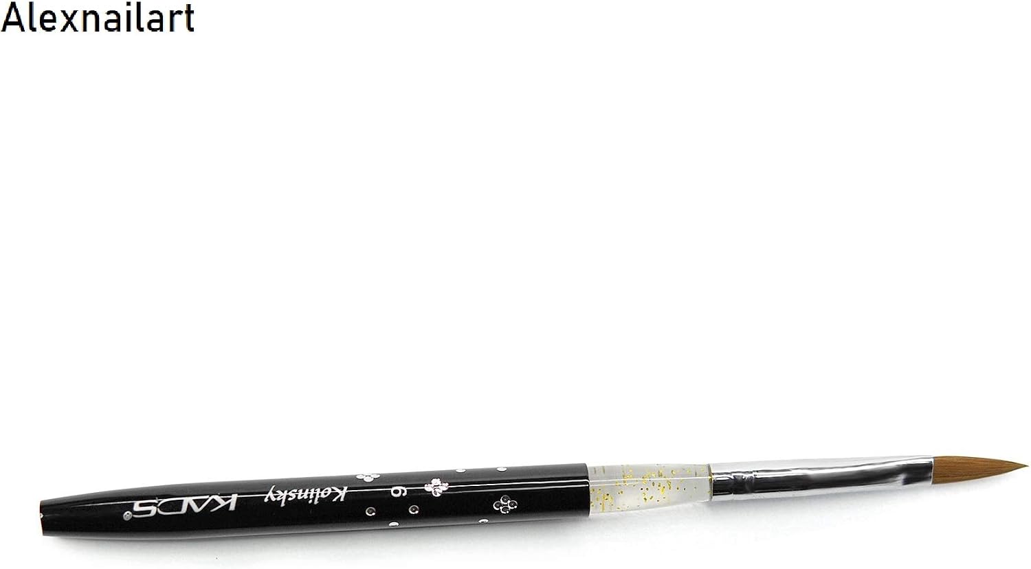 ALEXNAILART Kolinsky Sable Acrylic Nail Brush, UV Gel Nail Painting Pen, 6#, black - Image 3