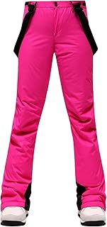 Pantalones de esquí para mujer, ligeros, para snowboard, ropa interior para hombre, color rosa intenso, XL, Rosa intenso., XL
