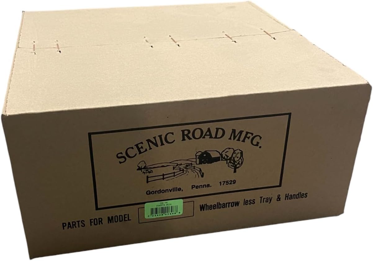 SCENIC ROAD Parts Box Only for Single-Wheel 8 Cu Ft Wheelbarrow with 16" 4-Ply Turf Tire