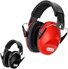 Dr.meter Noise Cancelling Ear Muffs, BlackRed Noise Cancelling Headphones for Kids with Adjustable Head Band, Hearing Protection Earmuffs for Monster Jam, Football Game, Concerts, Air Show