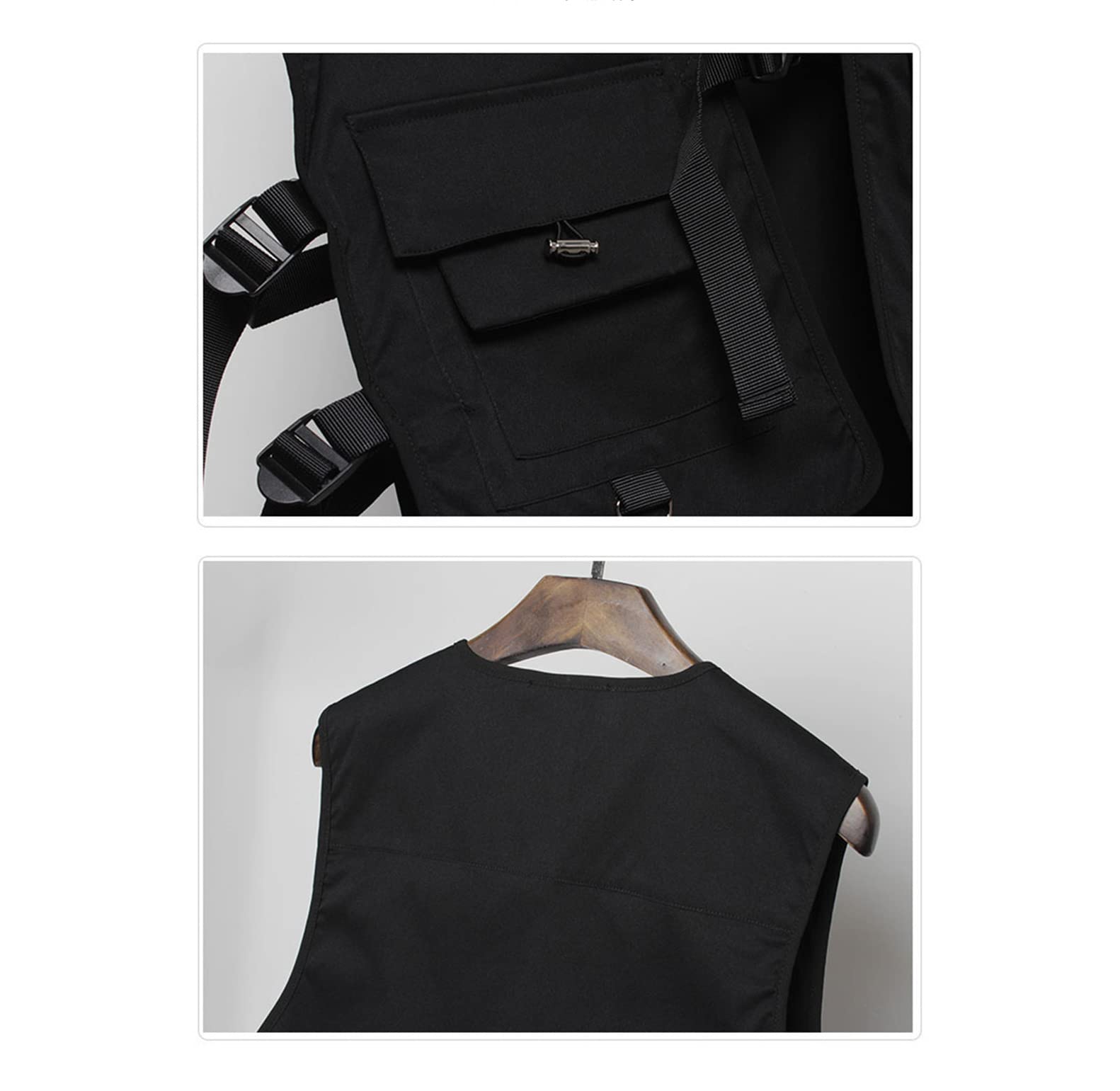 Chaleco de carga para hombre, chaqueta sin mangas de abrigo funcional de verano, abrigo casual para hombre