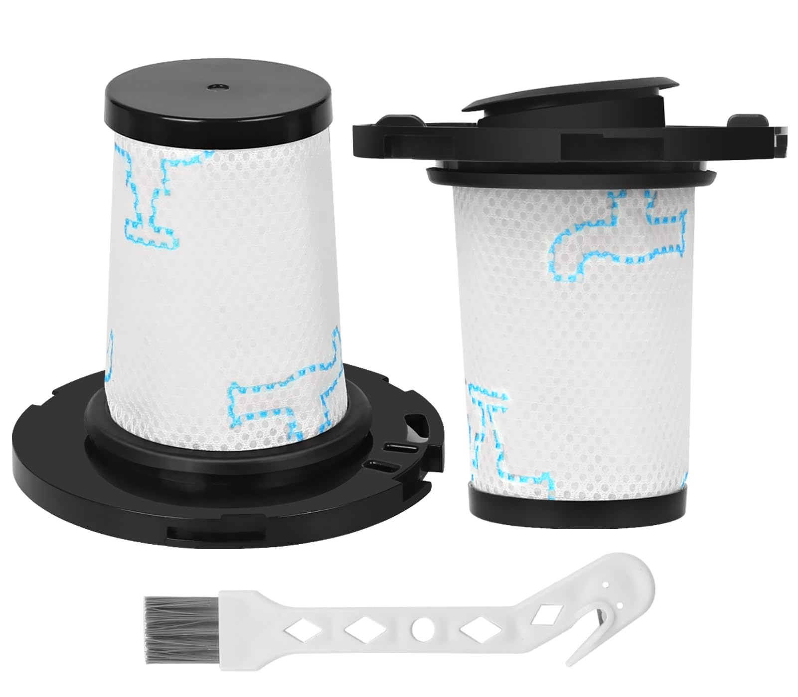 2 Filtres pour Aspirateur Rowenta X-Force Flex 11.60 12.60 14.60 15.60 RH98** RH99** RH9878WO RH9879WO RH9898WO RH98A8WO RH98A9WO RH98A7WO RH98COWO RH9958WO RH9958WA RH9959WO ZR009007 ZR009008