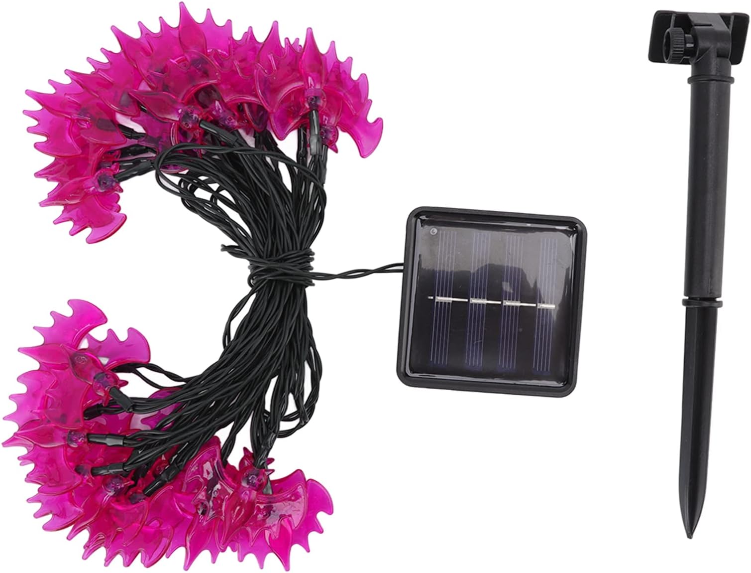 Halloween Lights String 30 LEDs Bat Fairy Lights 21.3ft Length Waterproof Solar String Lights for Outdoor Indoor Party Halloween Decoration