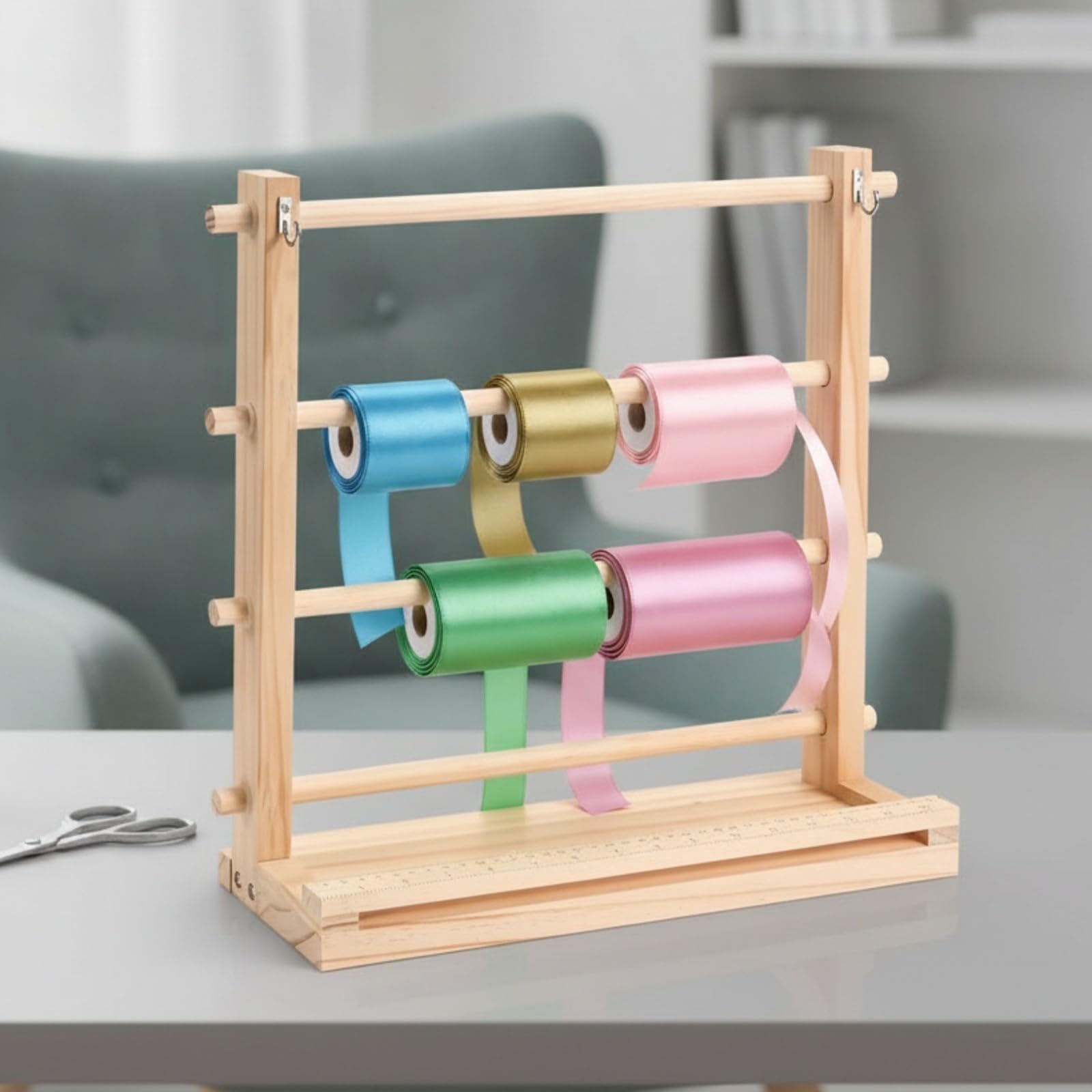 Organizador Madera para Escritorio | Multinivel, Resisn, Organizador con Ganchos, Estilo A