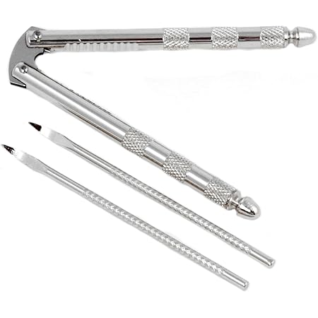 Chef Craft Classic Nut Cracker with Picks, 6.75 inch, Stainless Steel