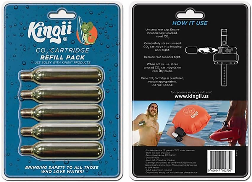 12g CO2 DISPOSABLE CARTRIDGE 3/8" threaded with 24 threads per inch - 5-Pack