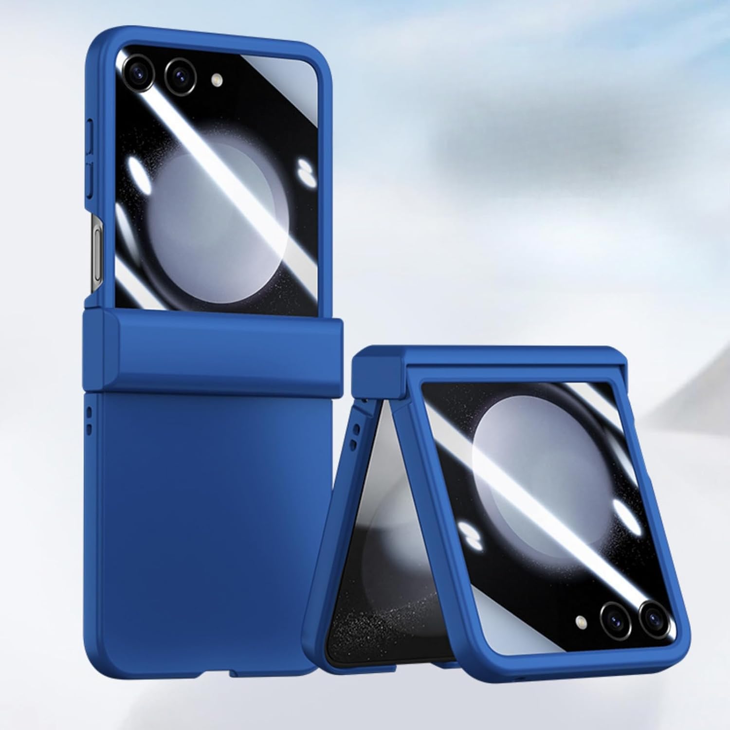 for Samsung Galaxy Z Flip 7 Case,with Hinge Protection,Built-in Tempered Screen Protector，Ultra-Thin All-Inclusive Drop-Proof case (Yellow,Flip 7)