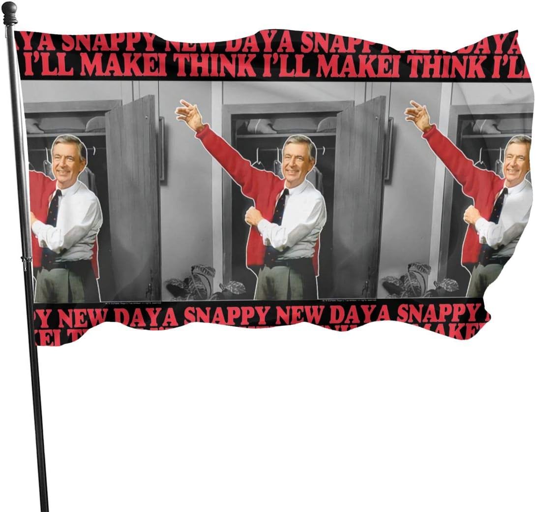 Qwertyi Mister Rogers Flag 3x5 Ft,Decorative Flags Long