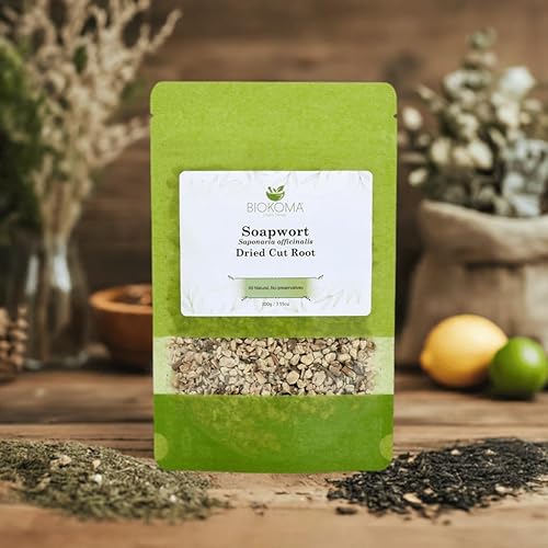 Miniatura 8 de Pure and Natural Biokoma Soapwort - Raíz seca de 3.55 onzas (3.55 onzas) en bolsa resellable a prueba de humedad