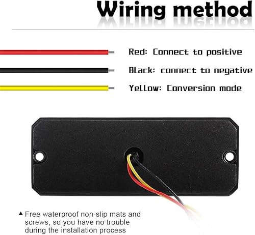 Miniatura 3 de Sidaqi Barra de luz estroboscópica de emergencia LED roja 12-24V 12 LED para coche, vehículo, camión, advertencia, luz de flash diferente, modo Rojo