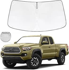 Windshield Sun Shade Fit For Ford Escape 2013-2019, Front Window Sunshade Sun Visor Blocker - View #3