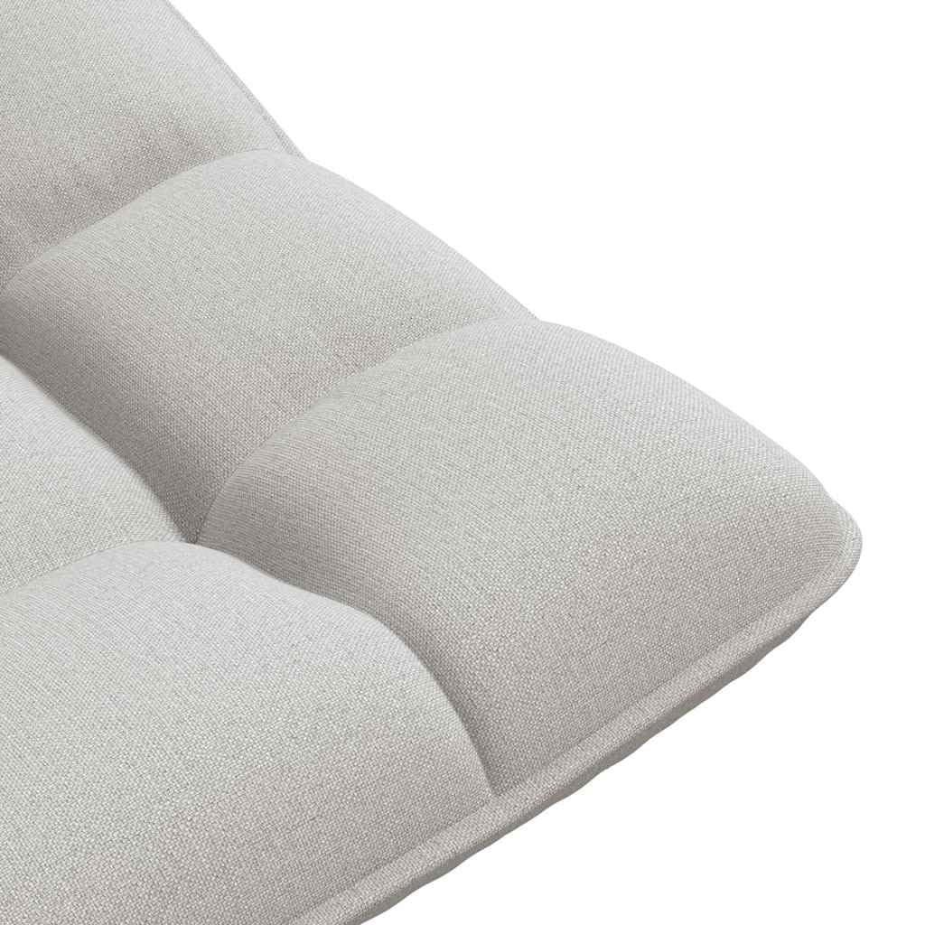 vidaXL Sillón Giratorio de Suelo de Tela Gris Nube 70x51x79 cm, Silla giratoria, Silla de Juego de Piso, Silla de Piso Plegable