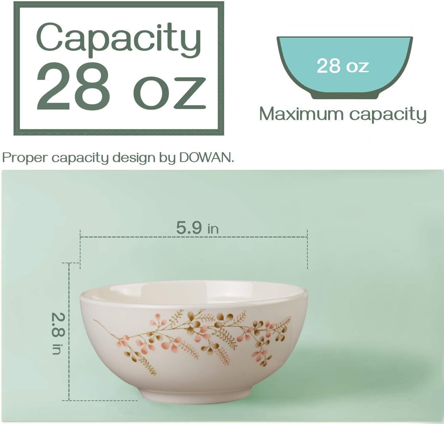 Exclusive Discount 🔥 5.9-inch Imitation Ceramic Bowl Set Peach Blossom Style Melamine Bowl Set for Noodles Soup Cereal Pasta and all kinds of food Dishwasher Safe Set of 4 pcs. One-Day Sale: Up to 60% Off 5.9-inch Imitation Ceramic Bowl Set Peach Blossom Style Melamine Bowl Set for Noodles Soup Cereal Pasta and all kinds of food Dishwasher Safe Set of 4 pcs.