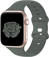 Vista 20 de Bandiction Compatible with Apple Watch Series 3 38mm Series 5 40mm iWatch Bands 38mm 40mm 41mm, Soft Silicone Sport Replacement Strap Compatible for