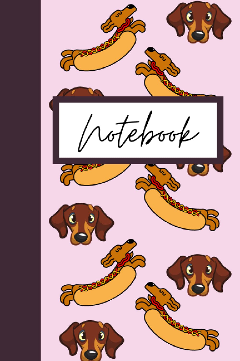 A5 Sausage Dog Notebook: Hot dog Sausage dog Notebook