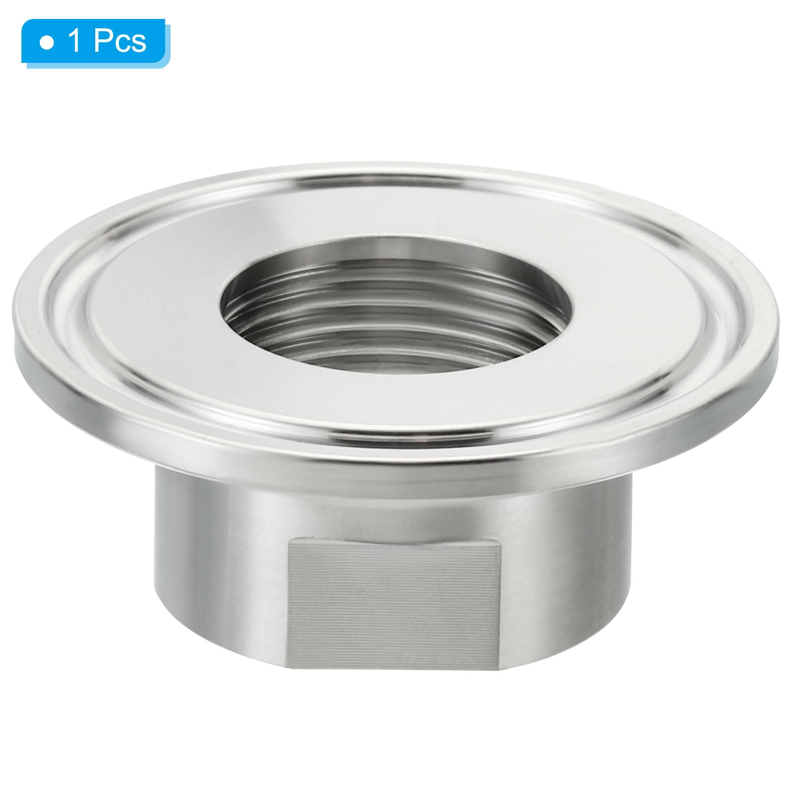 2x Tri-Clamp Adapter 3,8 Cm Auf 1/4″ NPT Weiblich – Aus Edelstahl 304, Für Lebensmittel-, Getränke- & Milchindustrie