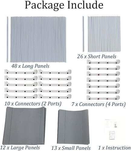 Miniatura 3 de Angotrade Jaketen - Estantería de 9 cubos para libros estante de almacenamiento de plástico color gris