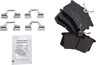 TRQ Rear Brake Pad and Rotor Set Ceramic Solid Rotors Compatible with 1990-1992 Volkswagen Corrado 1988-1999 Golf 1985-1999 Jetta 1990-1993 Passat 1986-1988 Scirocco