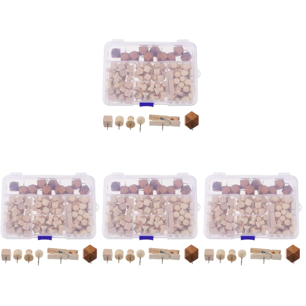 OUNONA 128stücke Pushpins Für -fotowände in Farben Dekorative Daumenstecker Für Notizen Karten Und Leichte Objekte Für Büro Und Zuhause