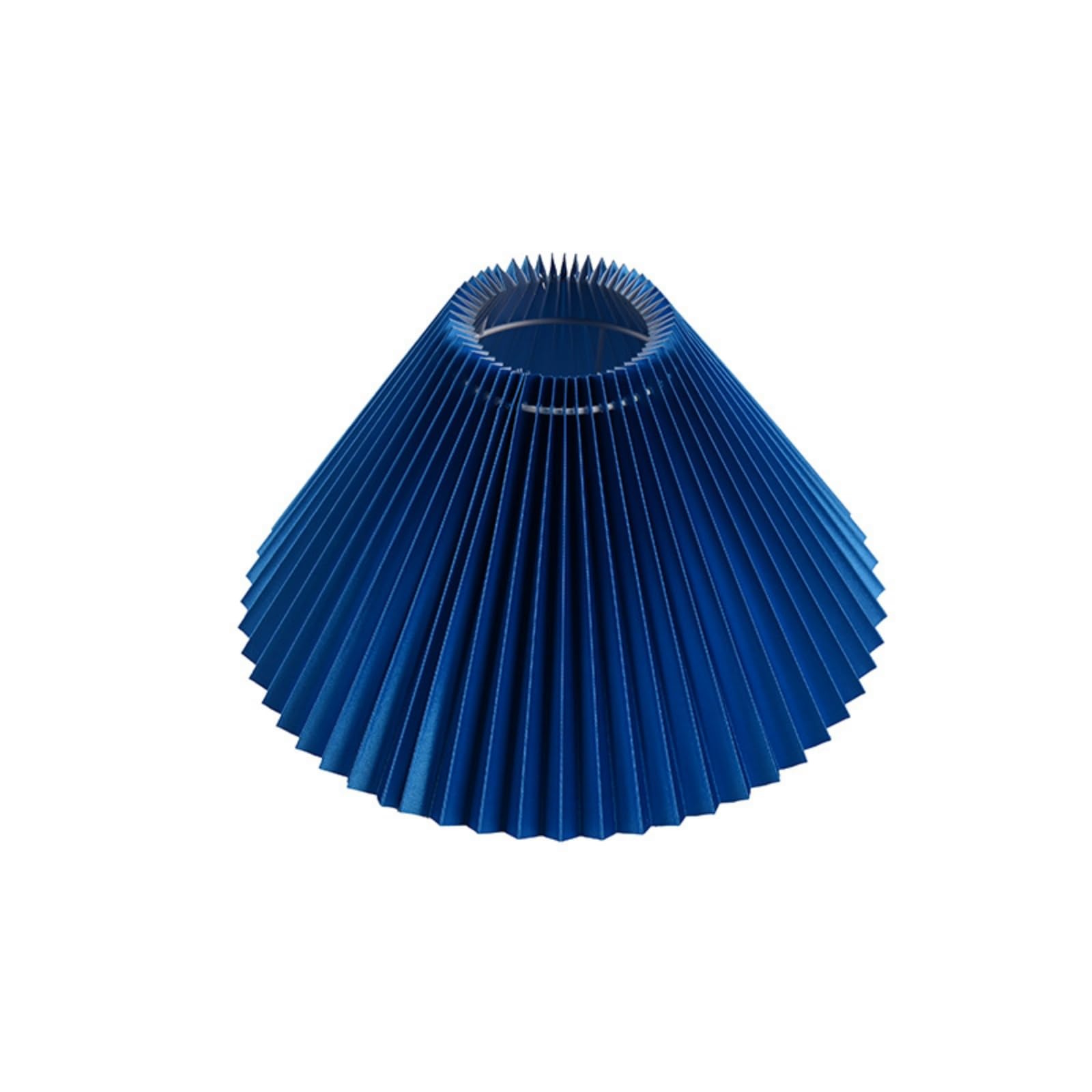 Mateju Pleated Lamp Shade Fabric Lampshade Replacement for Table Lamp Floor Lamp Pendant Light Modern Nordic Home Decor for Bedroom Living Room Hallway (427-2 Dark Blue,20x30cm)