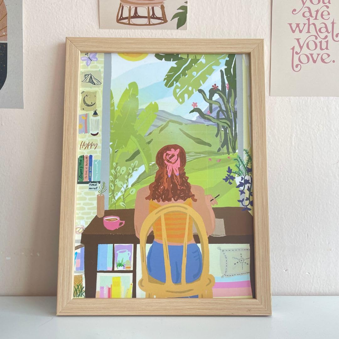Hyppy Morning Date Print | Table/Wall Print | Multicolour | Art Print For Home Decoration | 9 x 12 Inches | Desk Art | Home Decor | (B0D381GLDD) Amazon Price History, Amazon Price Tracker