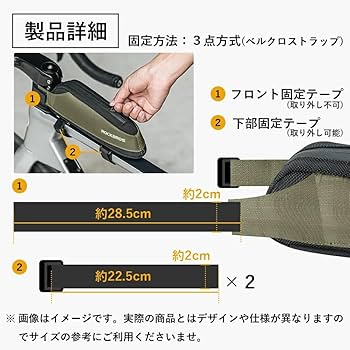 コロコロハンドメイドフレームバッグ GORIX GX-FB39防水三角フレームバッグ 黒 43336 1個（直送品