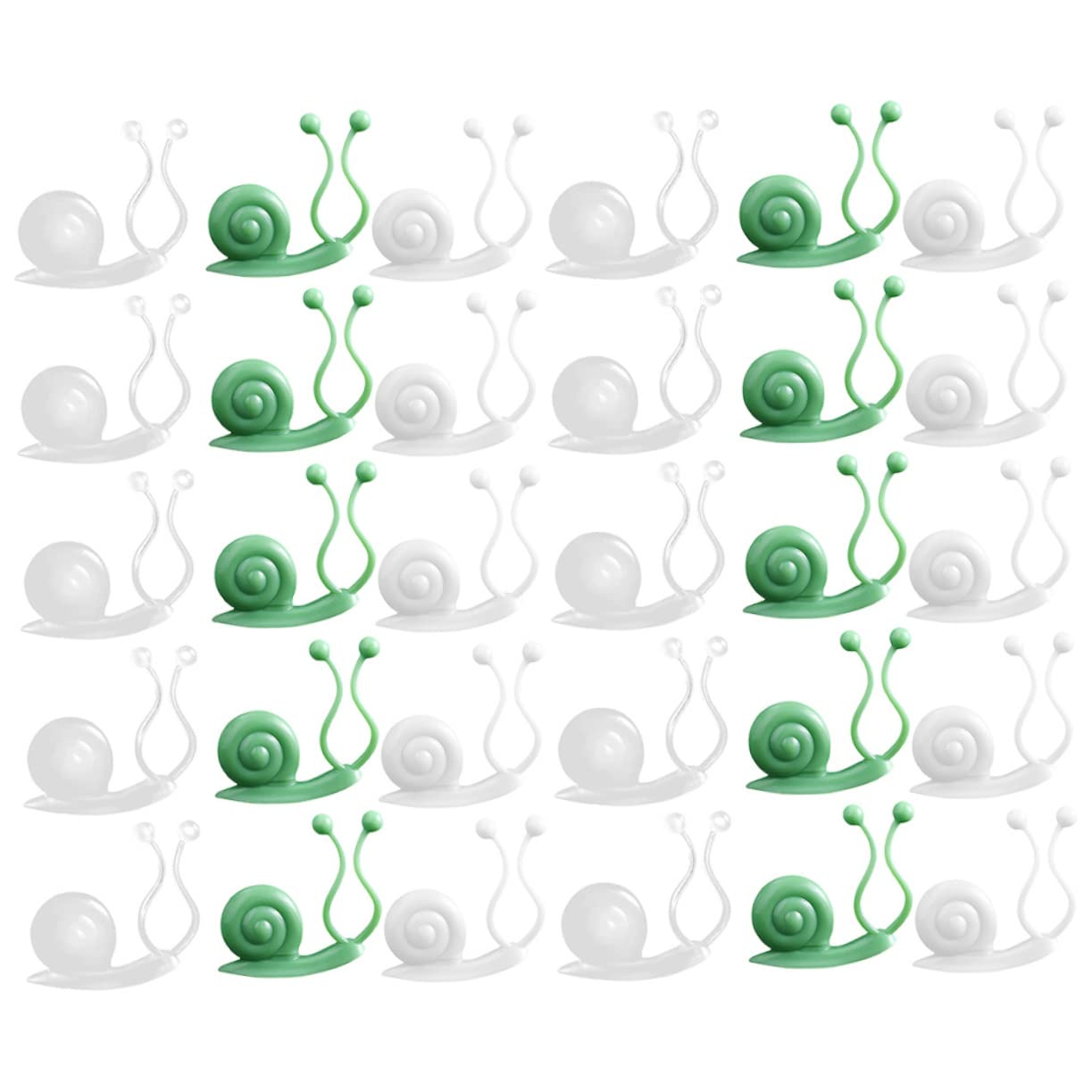HEMOTON 4 Set Supporto per Piante Clip per Piante Rampicanti Picchetti di Supporto per Piante da Giardino Clip per Piante Sospese per Piante Rampicanti Clip per Piante 30 Pezzi*4