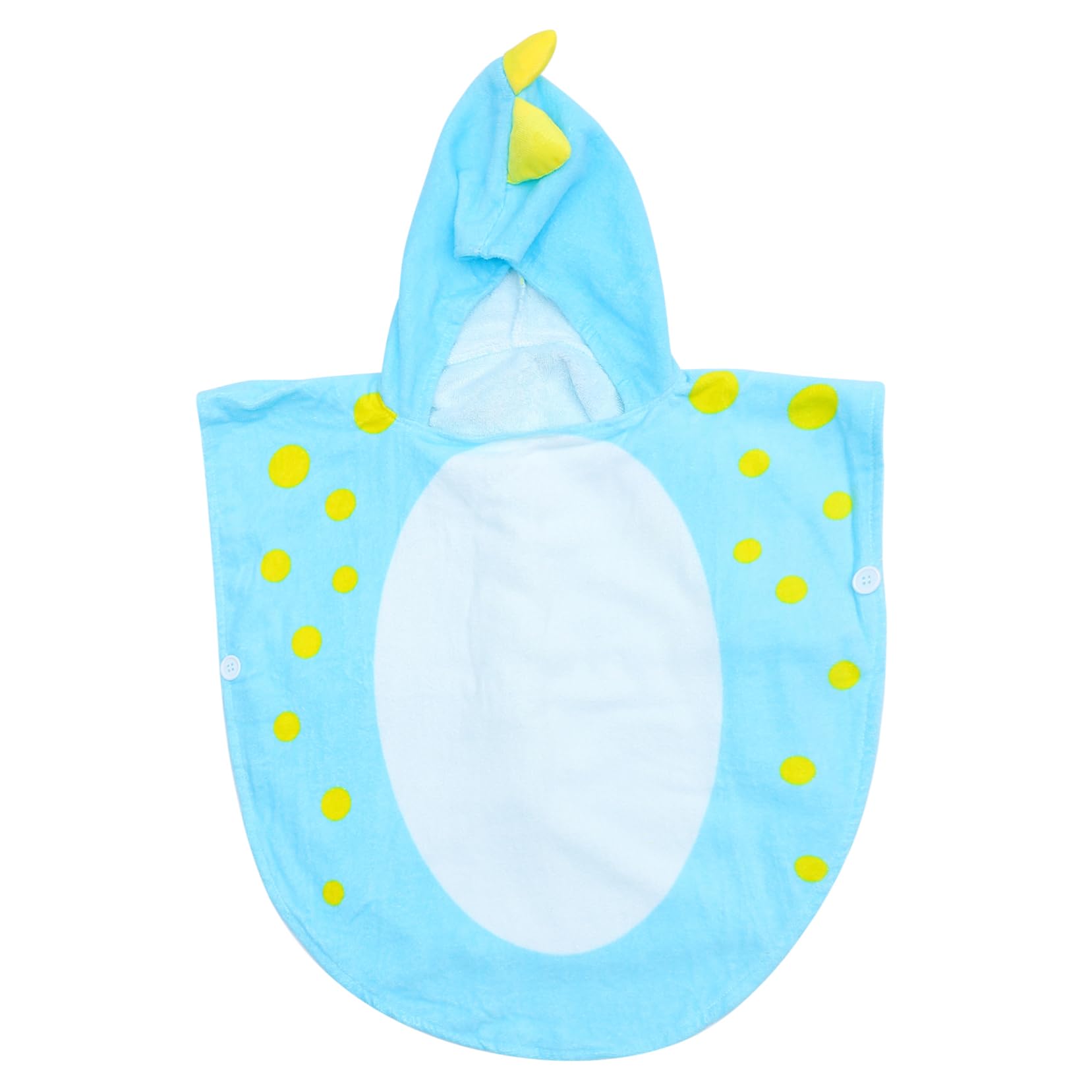 Toyvian Boys and Girls Hooded Bath Towel Cartoon Dino Design Bathrobe Absorbent Soft