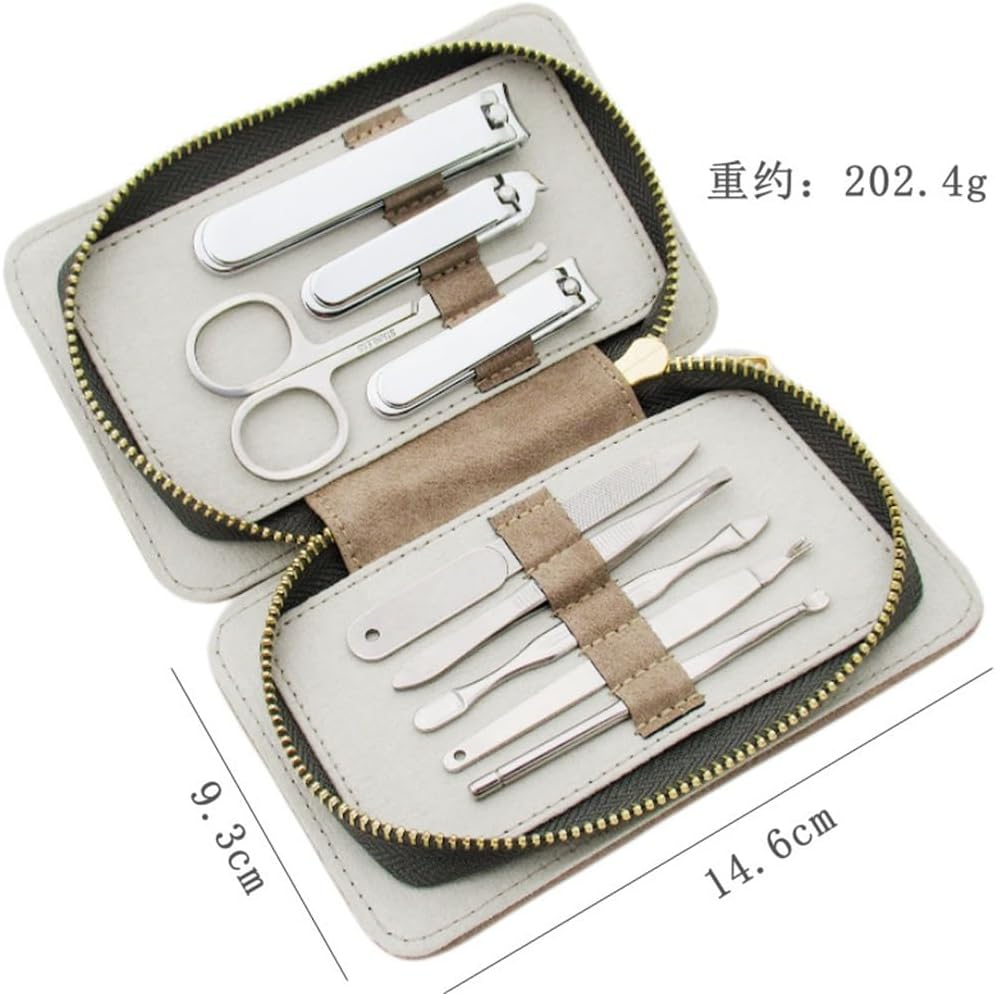 Stainless Steel Zipper Nail Clipper Set Decoration Manicure Tools