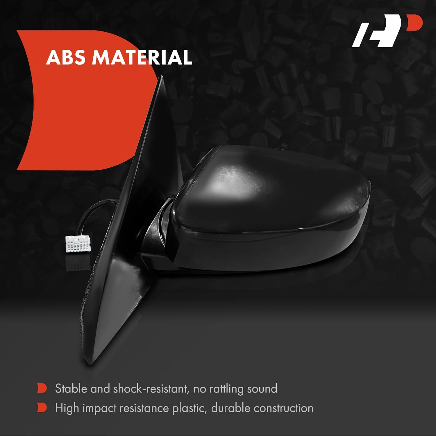 A-Premium Driver Side Power Door Mirror - Compatible with Nissan Maxima 2004 2005 2006 2007 2008 - Non-Heated Power Folding Black Outside Rear View Mirror